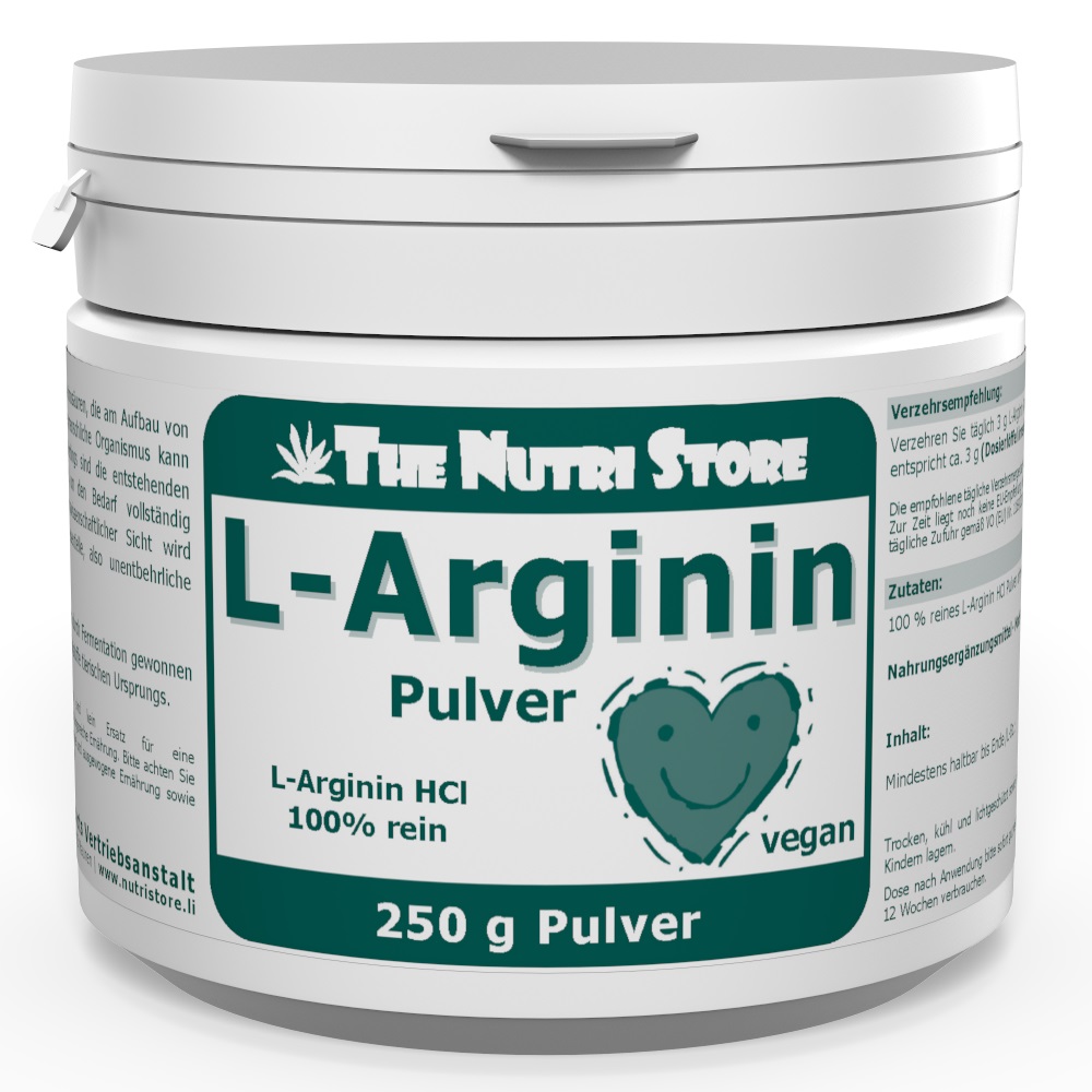 L-Arginin HCl 100 % rein Pulver 250 g