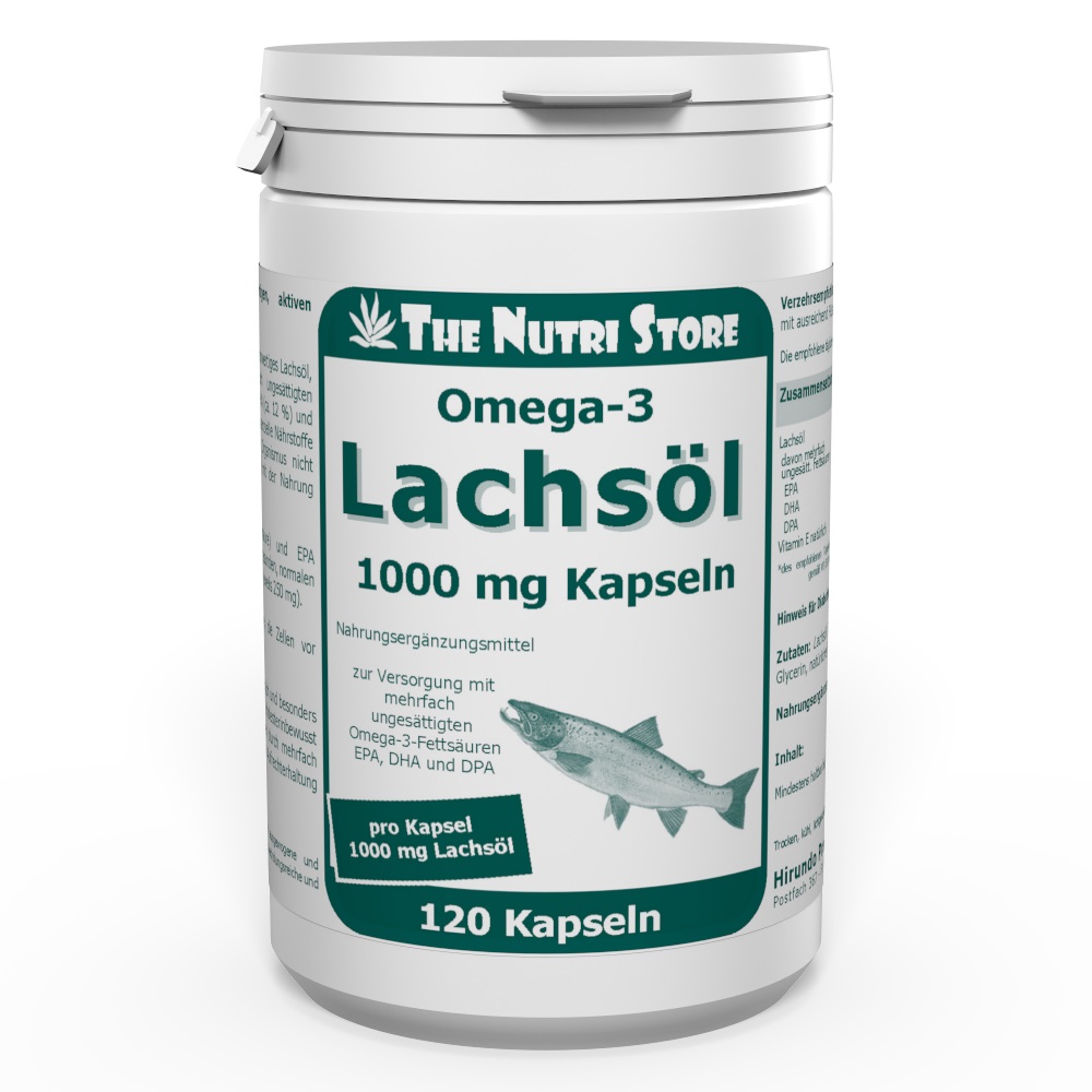 Omega-3 Lachsöl 1000 mg Kapseln 120 Stk.