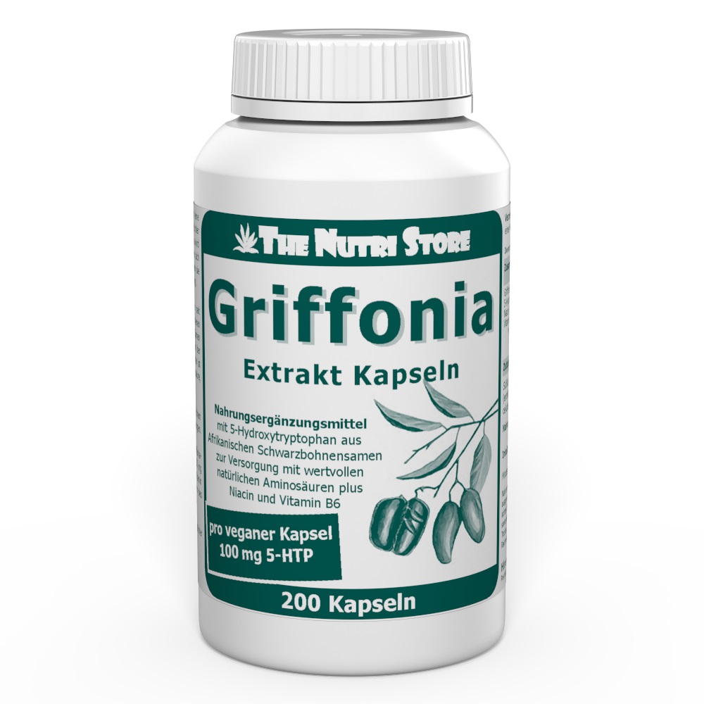 Griffonia 5-HTP 100 mg vegane Kapseln 200 Stk.
