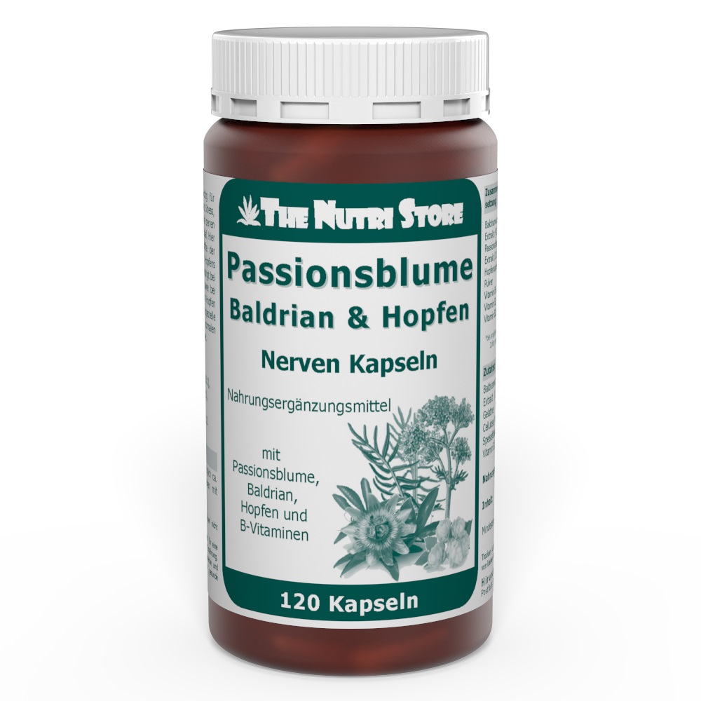 Passionsblume Baldrian Nerven Kapseln 120 Stk.