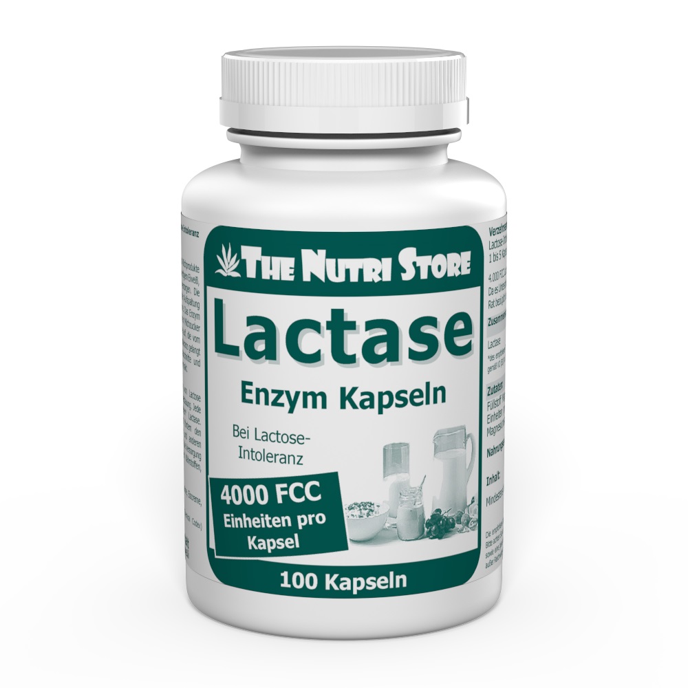 Lactase 4.000 FCC Enzym Kapseln 100 Stk.