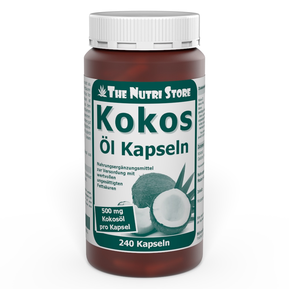 Kokosöl 500 mg Kapseln 240 Stk.