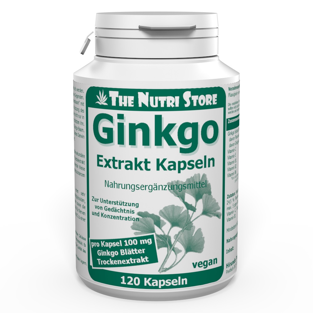 Ginkgo 100 mg Extrakt plus Kapseln 120 Stk.