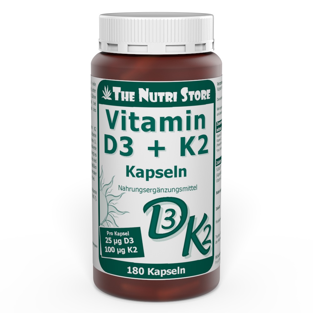 Vitamin D3 + K2 Kapseln 180 Stk.