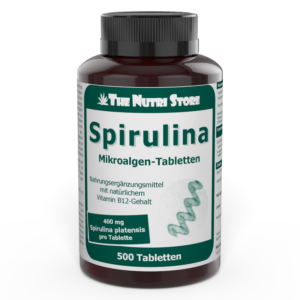 Spirulina Mikroalgen 400 mg Tabletten 500 Stk.