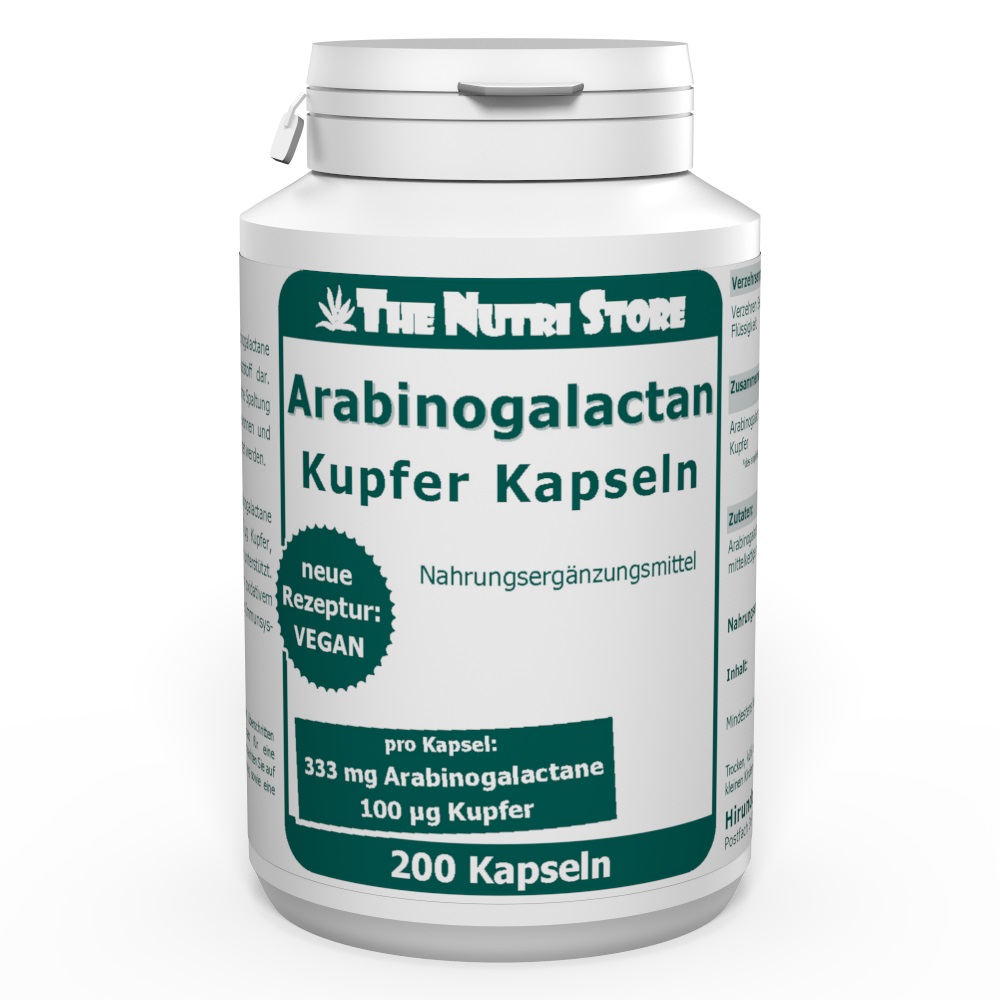 Arabinogalactan 333mg Kupfer 100µg Kapseln 90 Stk.
