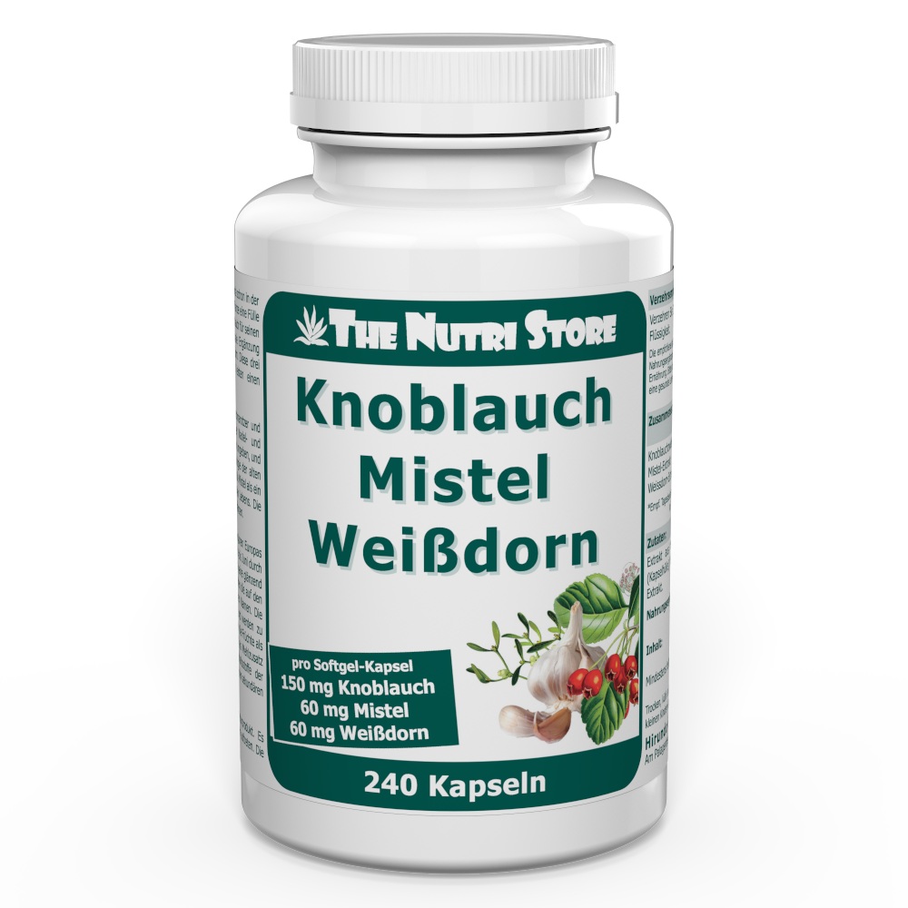 Knoblauch Mistel Weißdorn Kapseln 240 Stk.