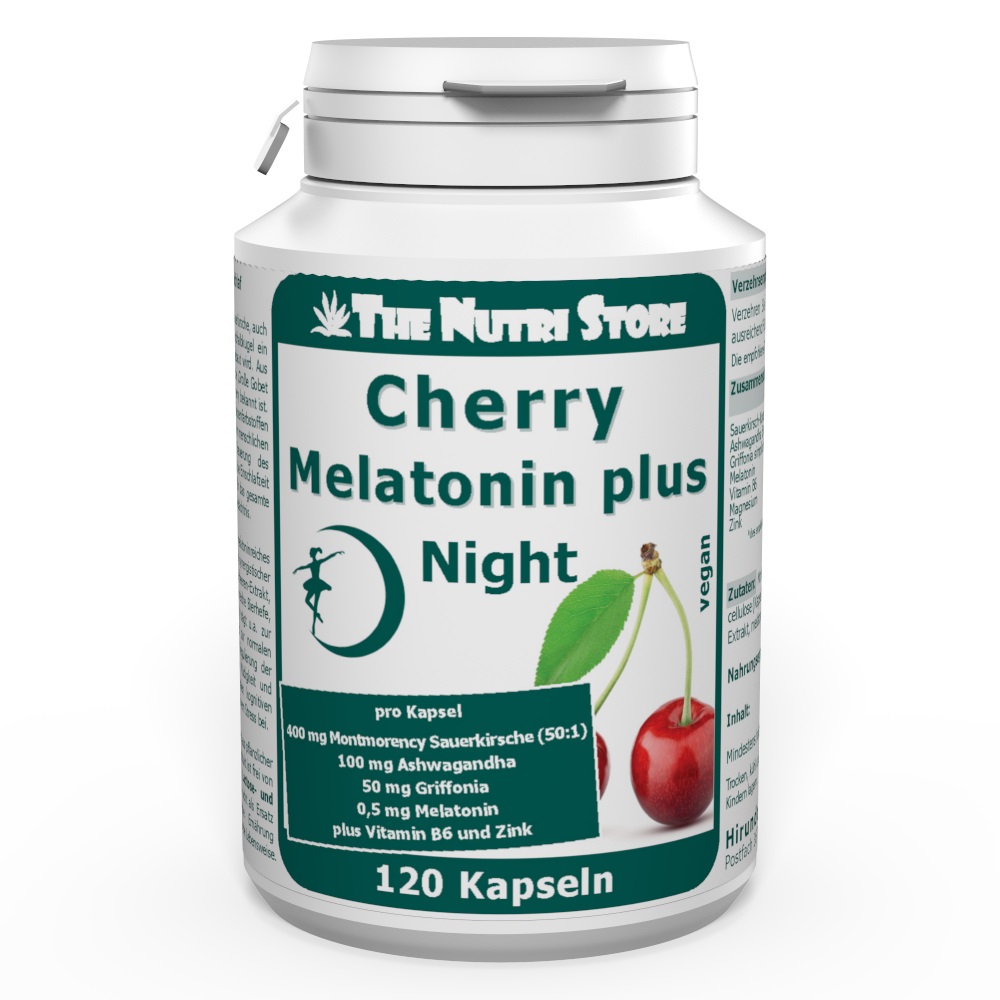 Cherry Melatonin plus Kapseln 120 Stk. vegan