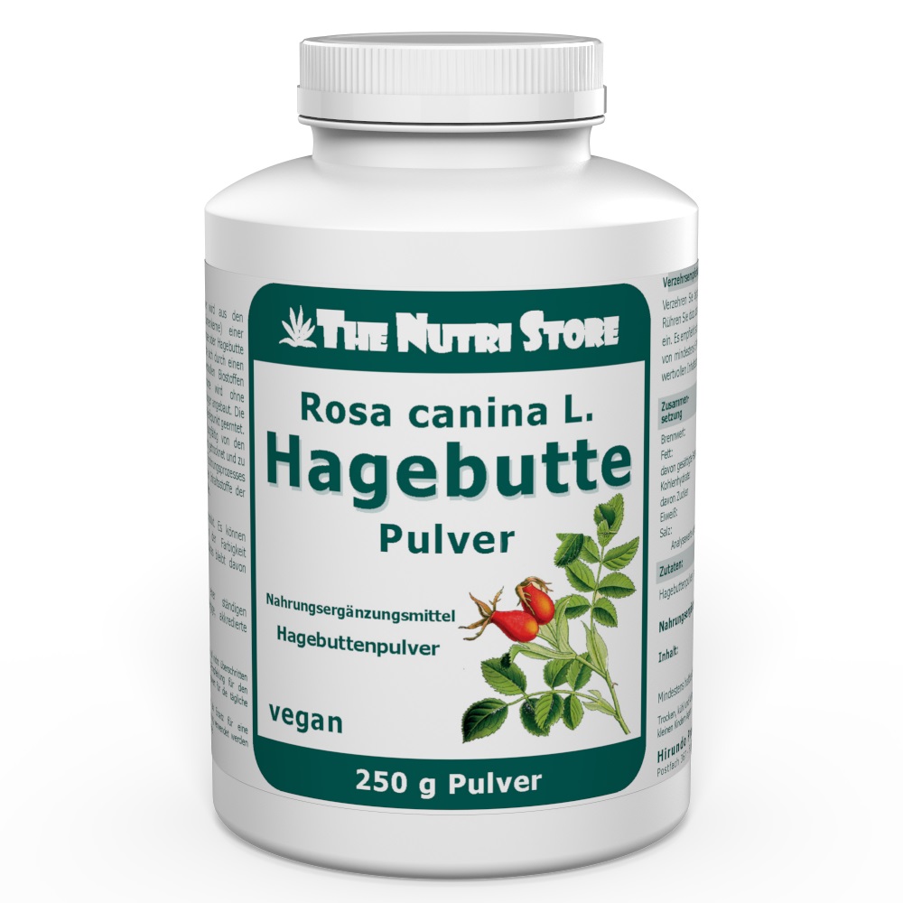 Hagebutte Rosa canina L. Pulver 250 g vegan
