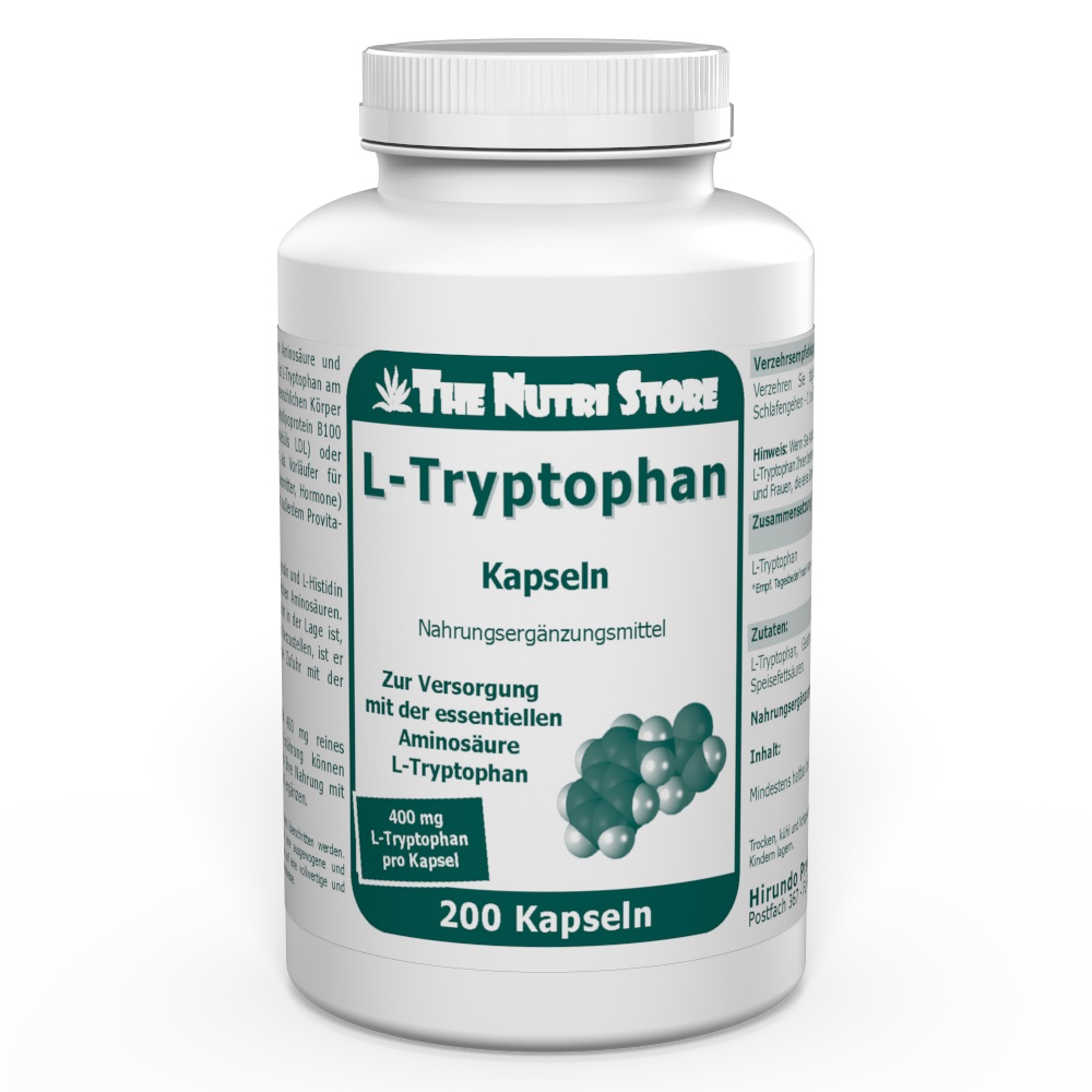 L-Tryptophan 400 mg Kapseln 200 Stk. essentiellen Aminosäure