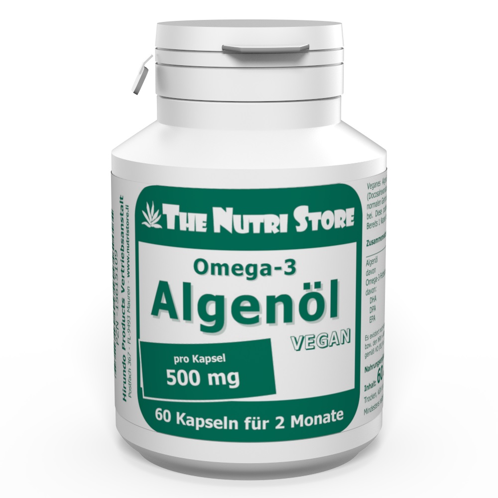 Omega-3 Algenöl 500 mg vegan Kapseln 60 Stk.