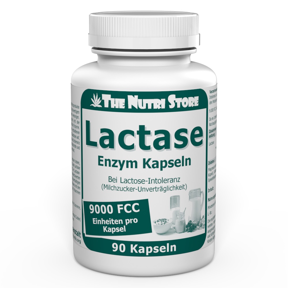 Lactase 9.000 FCC Enzym Kapseln 90 Stk