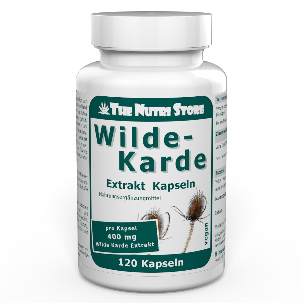 Wilde Karde 400 mg Extrakt vegane Kapseln 120 Stk.