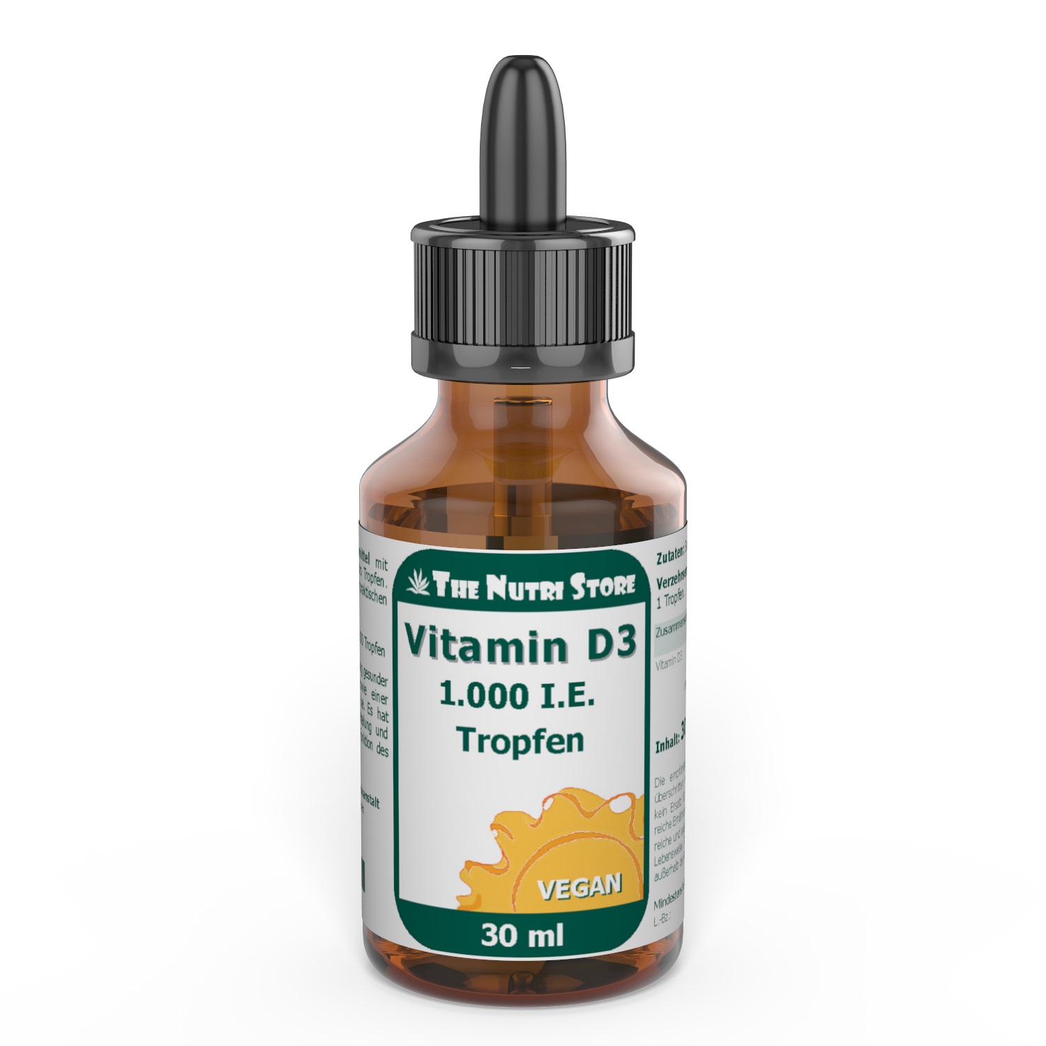 Vitamin D3 1000 I.E. Tropfen vegan 30 ml