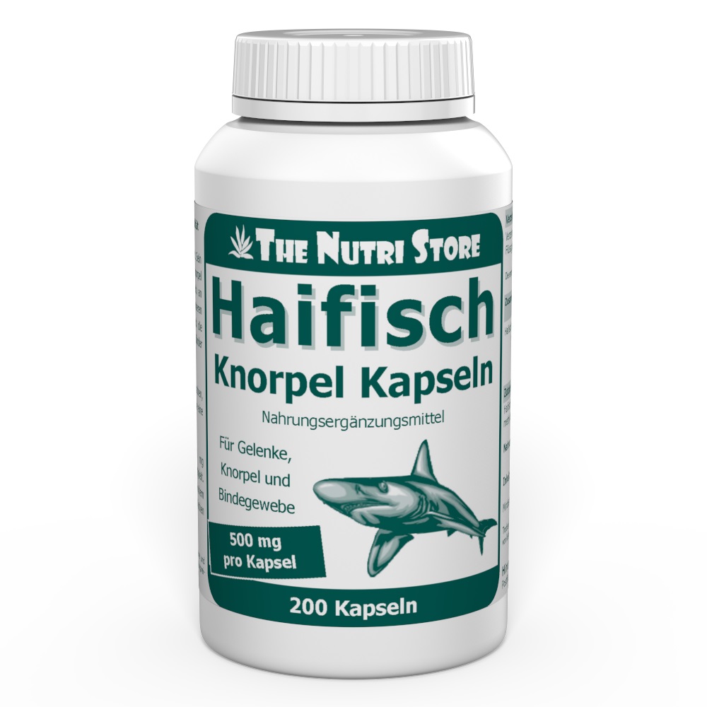 Haifischknorpel 500 mg – 200 Kapseln