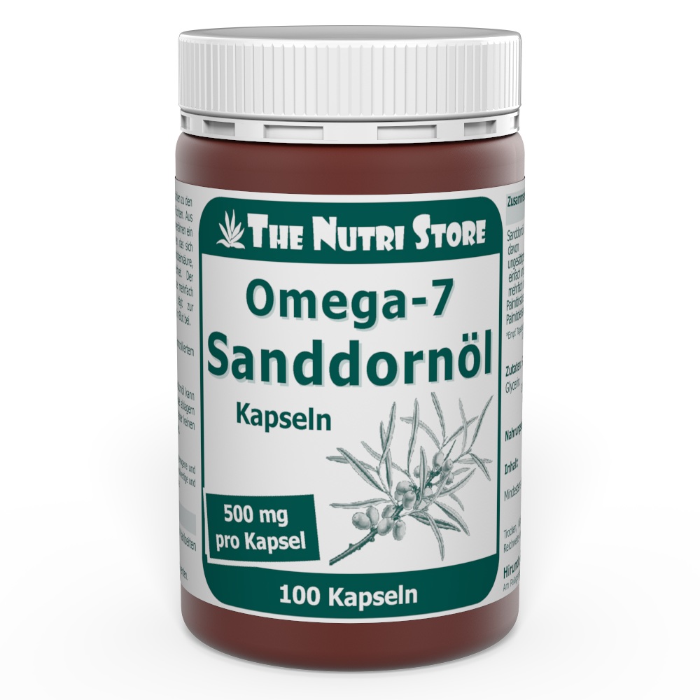 Omega-7 Sanddornöl 500 mg Kapseln 100 Stk.