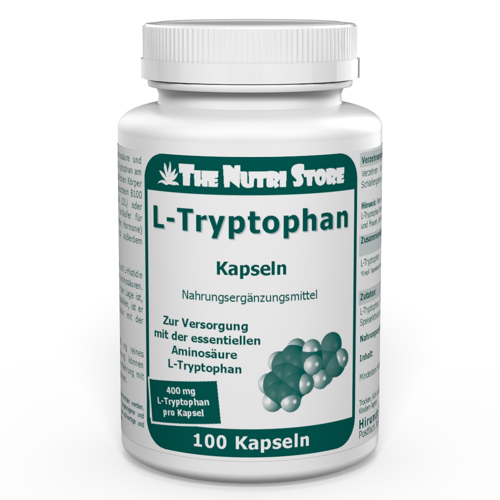 L-Tryptophan 400 mg Kapseln 100 Stk. essentiellen Aminosäure