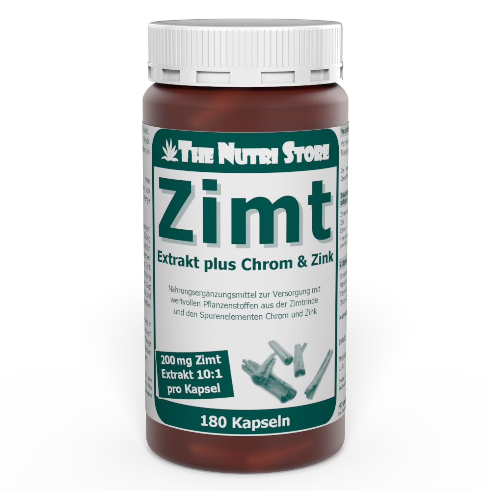 Zimt Extrakt 10:1 plus Chrom Zink Kapseln 180 Stk.