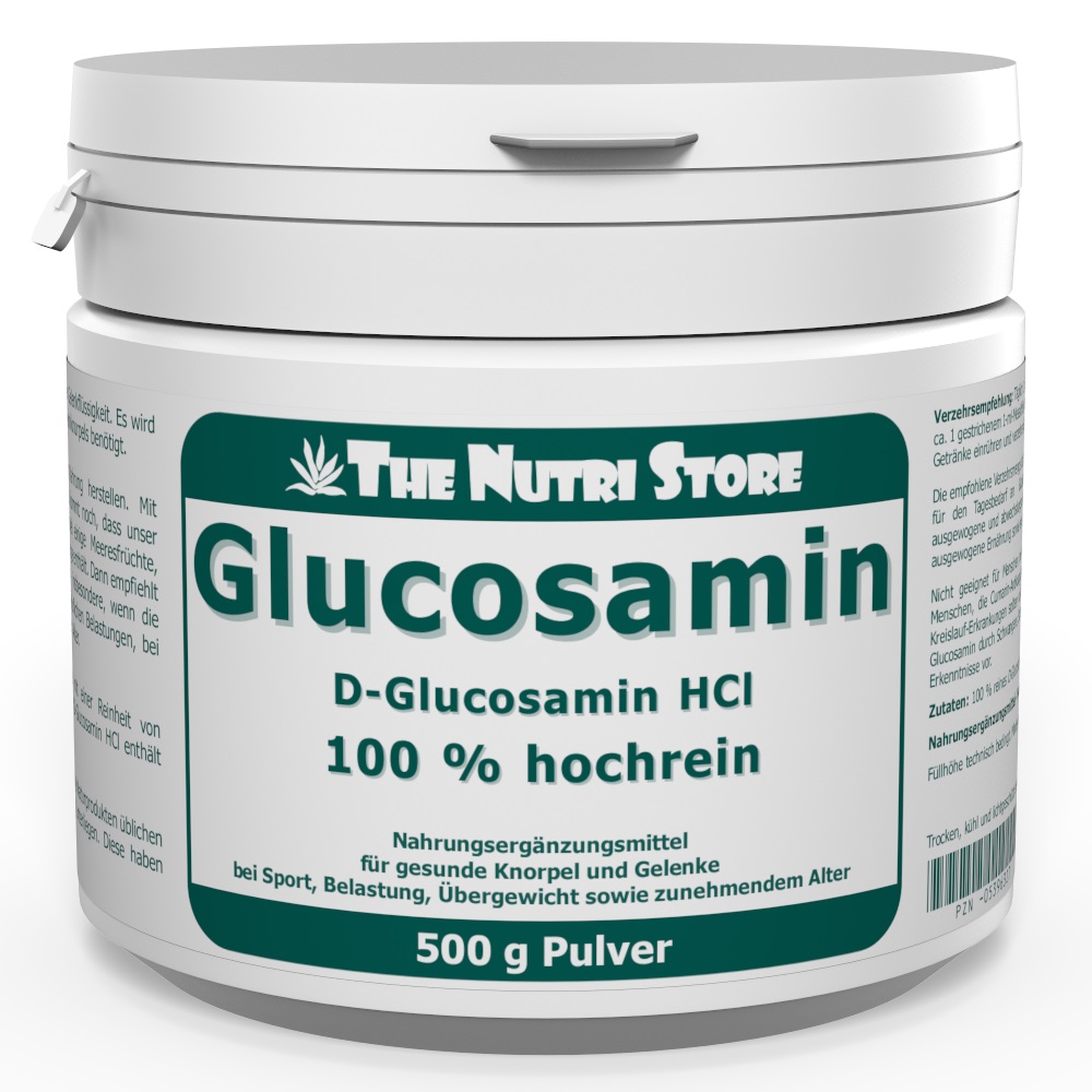 Glucosamin HCl 100 % rein Pulver 500 g