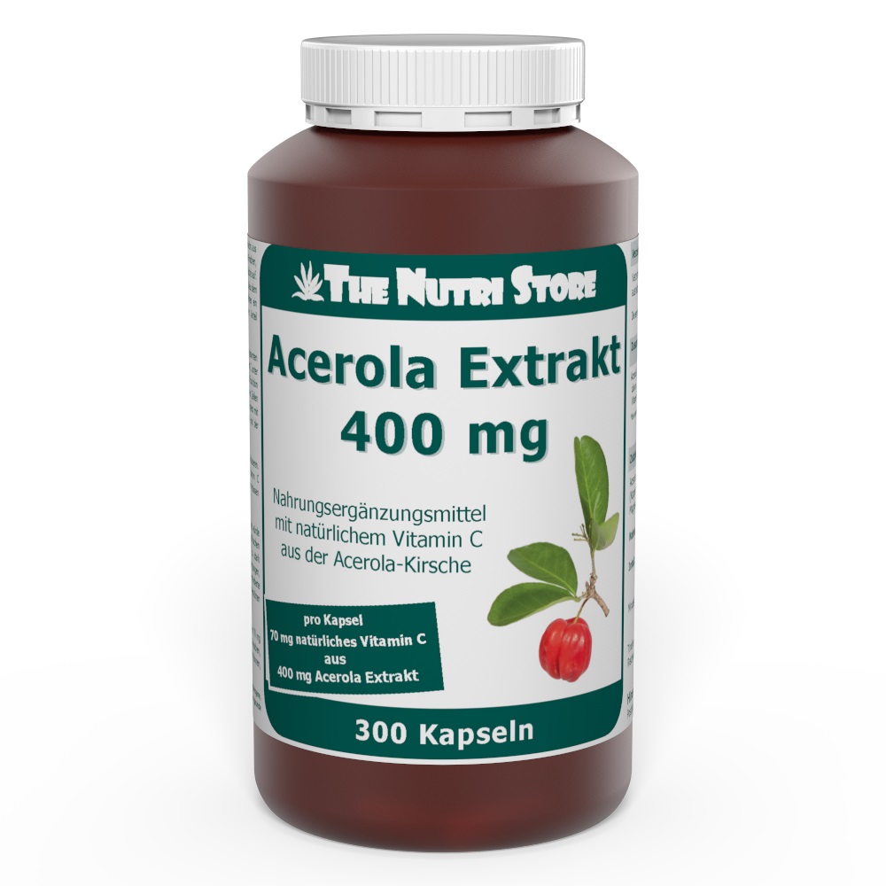 Acerola Extrakt 400 mg Vitamin C Kapseln 300 Stk.