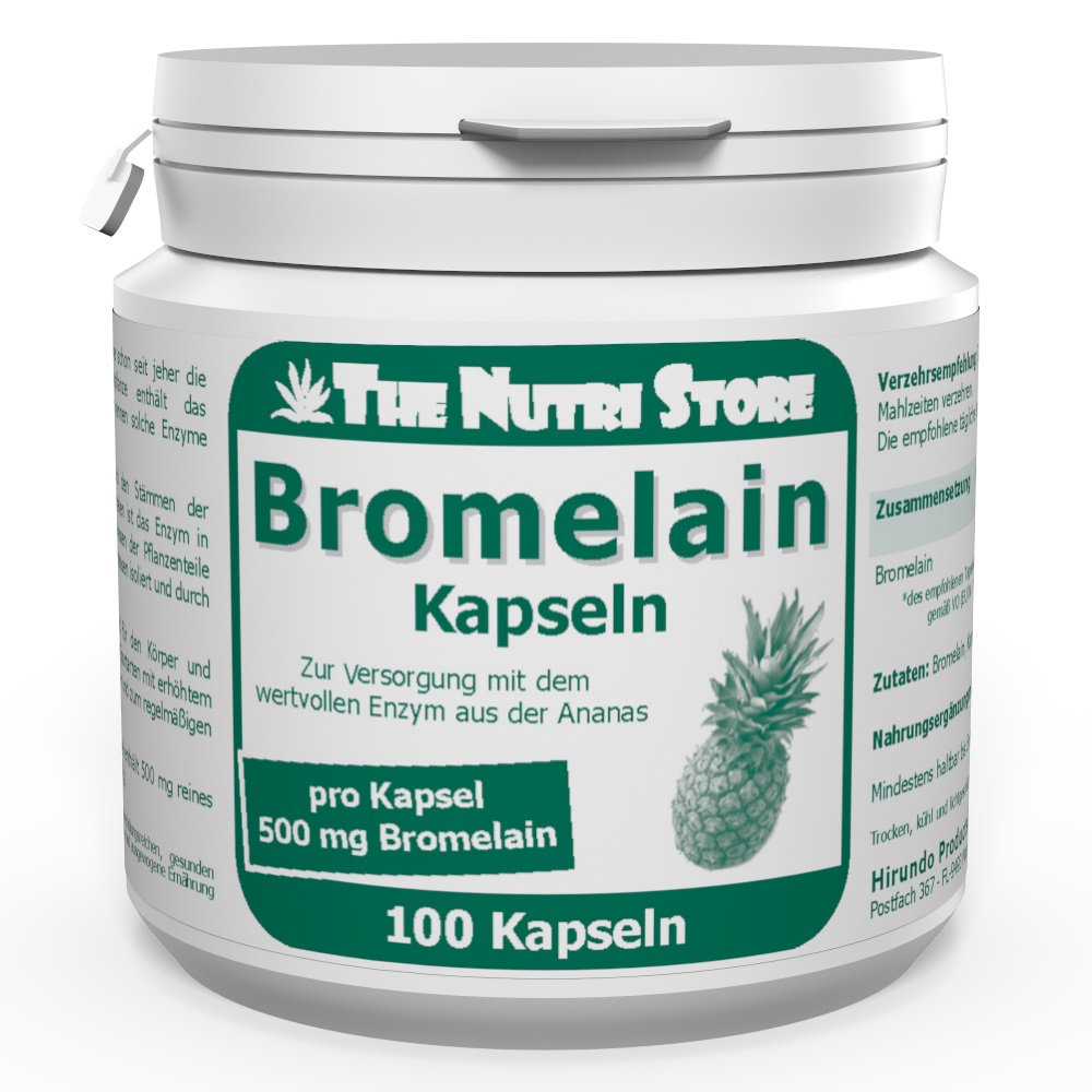 Bromelain 500 mg vegan Kapseln 100 Stk.