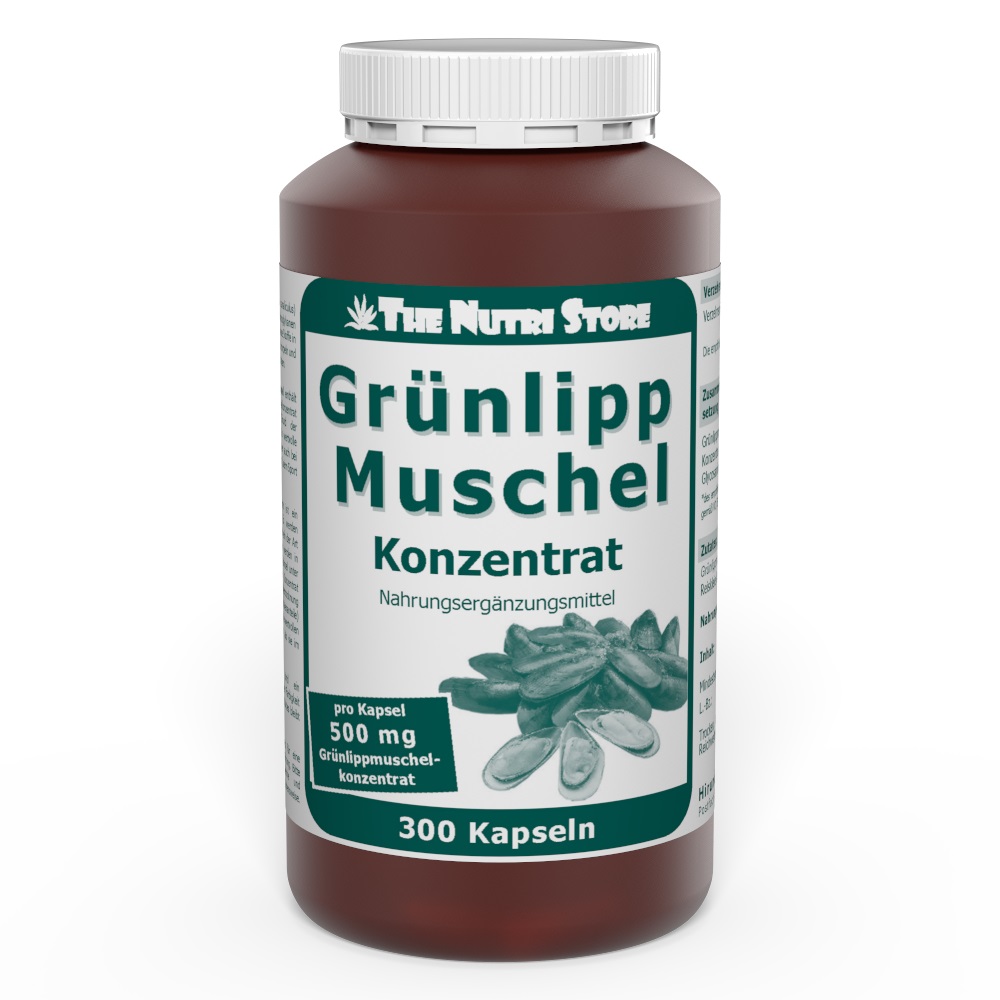 Grünlippmuschel 500 mg Konzentrat Kapseln 300 Stk.