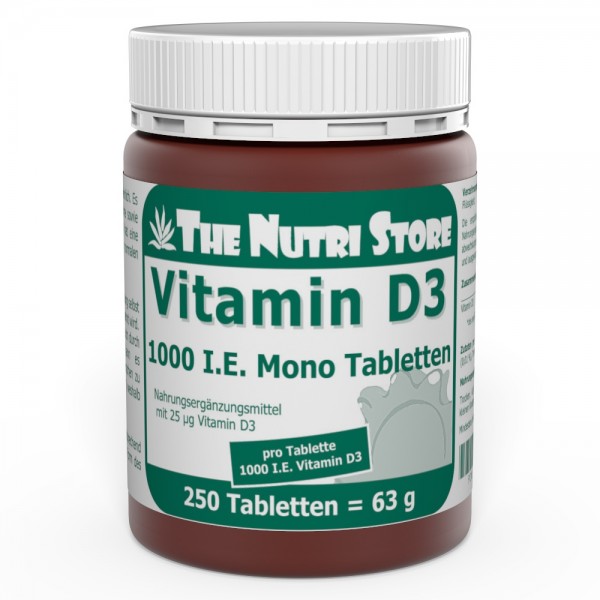 Vitamin D3 1000 I.E. 25 µg Tabletten 250 Stk.