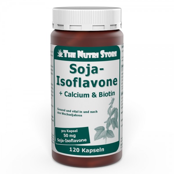 Soja Isoflavone 50 mg + Calcium + Biotin Kapseln 120 Stk. - Gesund in und nach den Wechseljahren