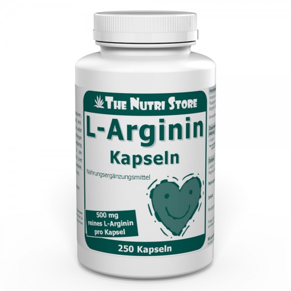 L-Arginin 500 mg Kapseln 250 Stk.