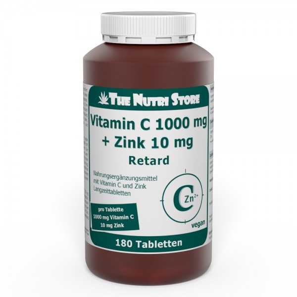 Vitamin C 1000 mg + Zink 10 mg Langzeit Tabletten 180 Stk.