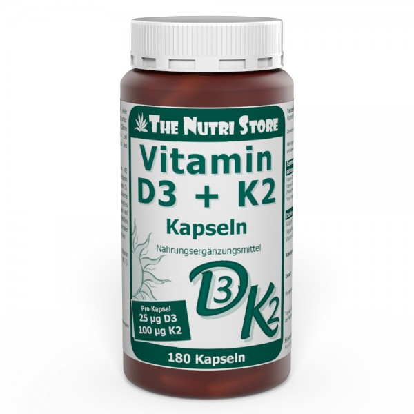 Vitamin D3 + K2 Kapseln 180 Stk.