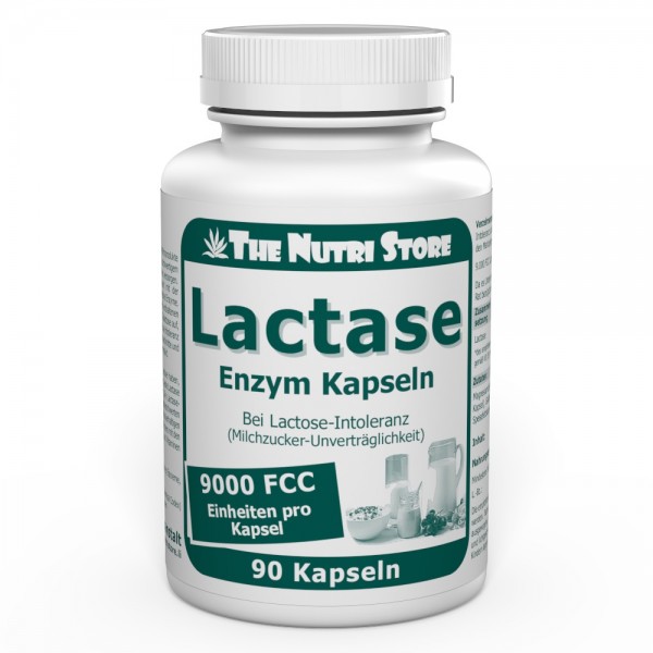 Lactase 9.000 FCC Enzym Kapseln 90 Stk. bei Lactose-Intoleranz