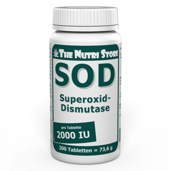 SOD 2000 IU Superoxid-Dismutase Tabletten 200 Stk.