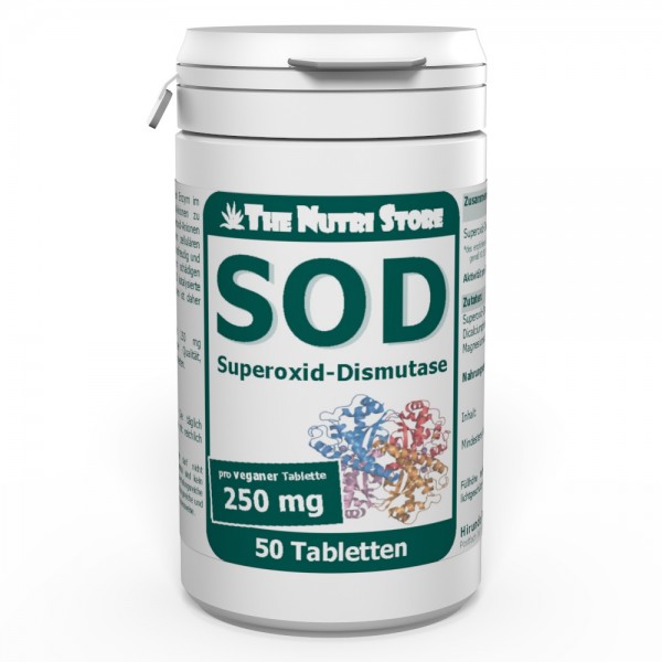 SOD 250 mg Superoxid-Dismutase Tabletten 50 Stk.