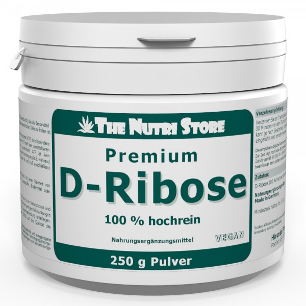 D-Ribose Pulver 100% hochrein 250 g vegan