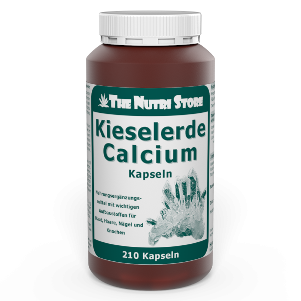 Kieselerde Calcium Kapseln 210 Stk. - Für schöne Haut, Haare, Nägel und straffes Bindegewebe